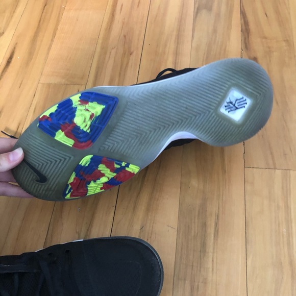 Black kyrie 3’s with cool bottoms. - Picture 4 of 7